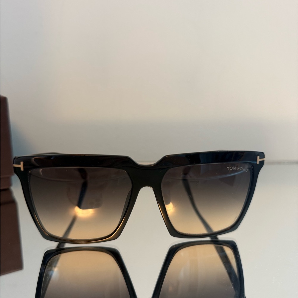 Tom Ford Black and Brown Gradient Sunglasses